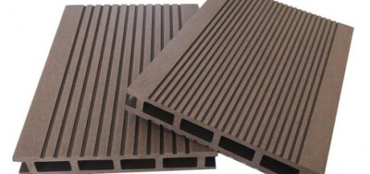 Hollow plastic composite outdoor flooring