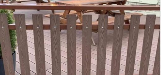 Outdoor wpc wood composite fence