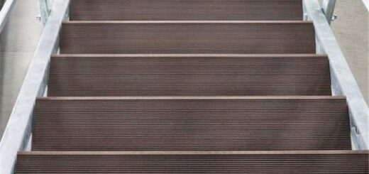 Stairs wood plastic composite decking boards