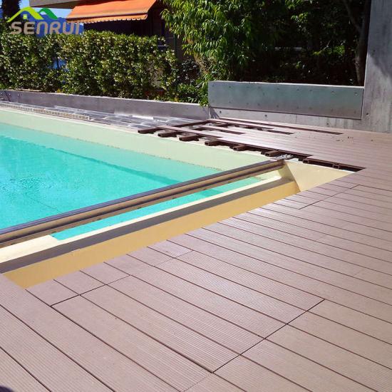 Swimming pool wood plastic waterproof decking