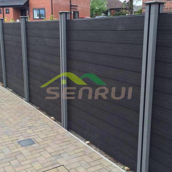 Wood plastic composite private fencing