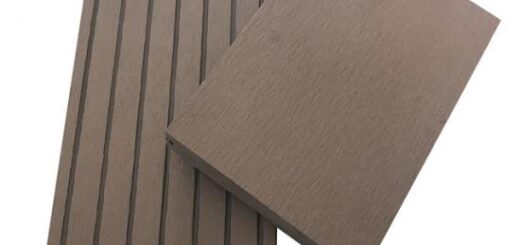 Wood plastic composite solid composite deck