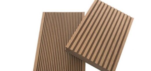 Wood plastic composite solid outdoor decking