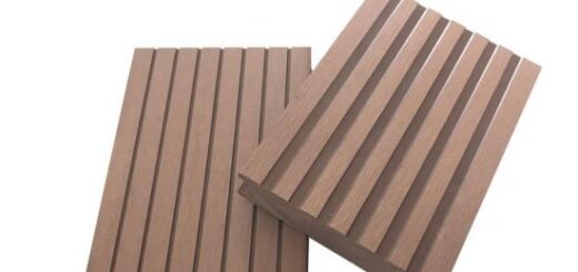 Wood plastic composite wood look flooring