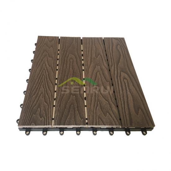 WPC interlocking decking tiles indoor and outdoor