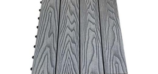 WPC interlocking wood composite outdoor deck tiles